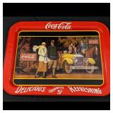 Vintage 1987 'Touring Car' Coca-Cola Tray