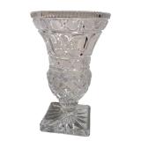 Antique-Style Cut Crystal Urn Vase (A)