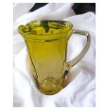 Vintage 70's Amber Water Pitcher