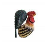 Solid Wood Hand Painted Rooster