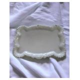 White  Vintage Milk Glass Plate