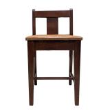 Storage Chair with Hinged Upholstered Seat (F)