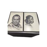 Vintage Pencil Art-Set, Man and Woman (P)