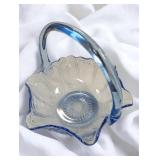 L. E. Smith Glass Co. Large Blue Glass