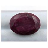 $19,560 App. - 13.04 ct Cert. Ruby gemstone (U)