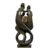 Vintage African Soapstone Sculpture-Family of 4