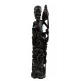 Ebony 'Tree of Life' Mid-Century Sculpture