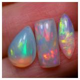 $2,575 App. 4.12 ct Cert. Fire Opal gem Parcel (U)