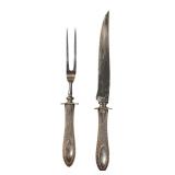 Stainless Carving Fork & Knife Set