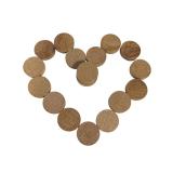 17 Vintage Canada Centennial Wooden Nickels (U)