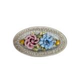 Porcelain Basket of Flowers, 10' x 6'