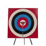 Vintage Bulls Eye Archery Stand w Bows