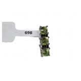 Sterling Silver Peridot&Spinel Bar Pendant 1.00ctw