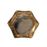 Iridescent Honey Glass Ashtray