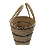 Handwoven African Basket with handles (C)