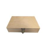 Natural Wood Presentation Box with Blue Lining (A)