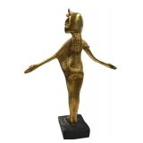 1979 Austin Prod Egyptian Goddess Brass Sculpture