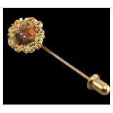 Hand Painted Porcelain Stick Pin