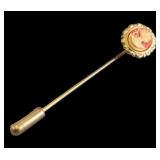 Vintage Cameo Stick Pin