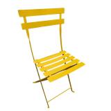 Yellow Metal Folding Bistro Chairs ï¿½ Set of 2 (F)