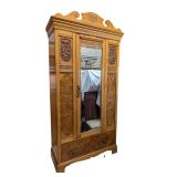 Walnut Wardrobe Unit Circa 1890