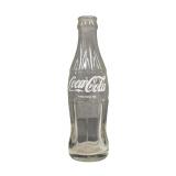 Coca Cola Glass Bottle White Lettering