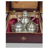 4pc Pewter Tea Set by Royal Selangor in Box