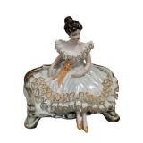 Antique Roceram Romania porcelain figurine