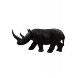 Rhinoceros sculpture Ebony wood Sculpture