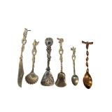 Vintage Collector Spoons (6) Assorted