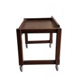 Wooden Butler Cart/Tray on Wheels
