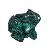 Vintage Large MALACHITE FROG 4'
