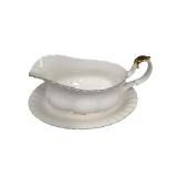 Royal Albert Bone Gravy Boat with Underplate (K)