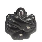 Buddha praying monk vintage sculpture