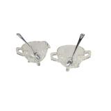 Creamer & Sugar set w/ Gerber Silver Spoons