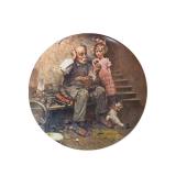 Norman Rockwell 'The Gobbler' Plate with C.O.A.