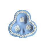 Wedgwood Blue Clover Shaped Trinket Dish  (K)