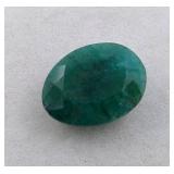 $12,150 App. 8.27 ct Cert. Zambian Emerald gem (U)