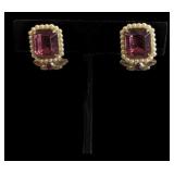 Antique Rhinestone Earrings