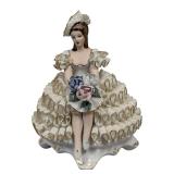 Antique Roceram Romania porcelain figurine