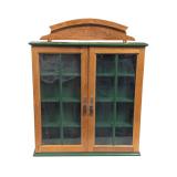 Vintage Wooden Wall Display Cabinet (F)
