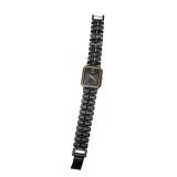 Seiko Quartz Dress Watch Black & Gold Two-Tone (J)