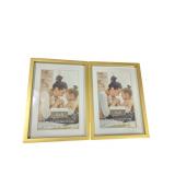 Pair of Studio Dï¿½cor Expressions Gold Frames (A)