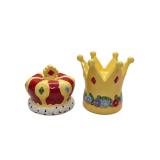 Crown salt and pepper shakers
