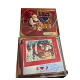 Boxed Lot of Vintage & Modern Christmas Cards (A)