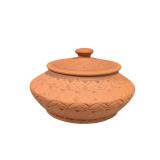 Terracotta Clay Pot with Lid (U)