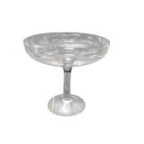 Large Clear Glass Compote Pedestal Bowl (K)