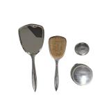 Vanity Set w/ Mirror, Brush & Powder Compact (U)