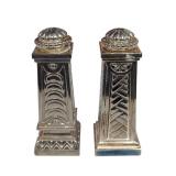 Vintage Silver-Plated Salt & Pepper Shakers (K)