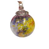 Hand-Blown Glass Hanging Orb Ornament (A)